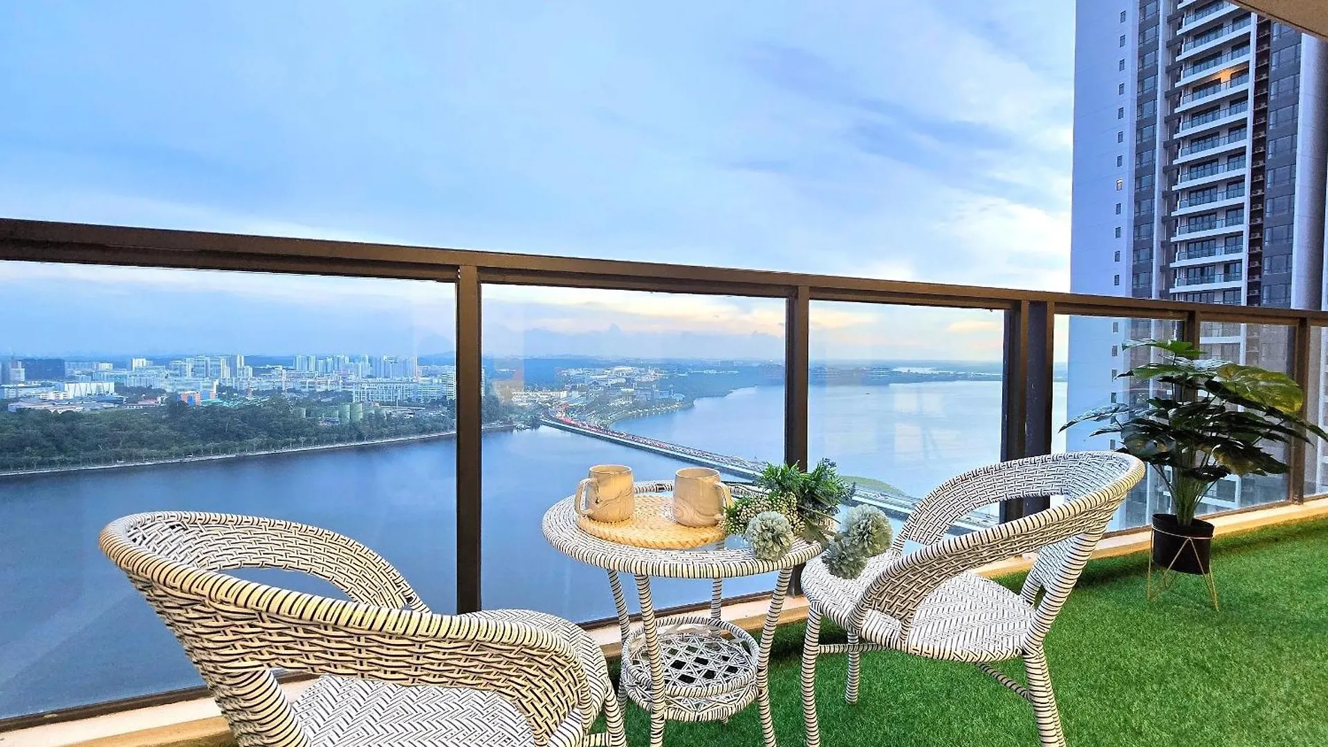 Apartment Ferienwohnung Full Seaview 3Br Johor Bahru Ciq 9-10 Pax Ma­lay­sia
